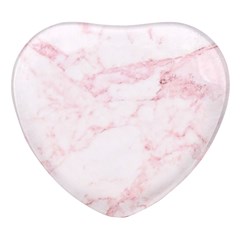 Pink Marble, Gold, Marble, Pattern, Pink, Rose Heart Glass Fridge Magnet (4 Pack) by kyorashop23