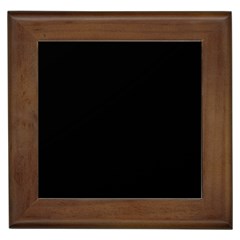 Plain Black Black Framed Tile by kyorashop23