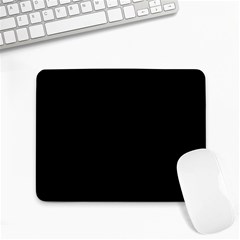 Plain Black Black Small Mousepad by kyorashop23