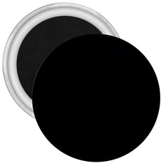 Plain Black Black 3  Magnets by kyorashop23