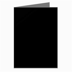 Plain Black Black Greeting Card by kyorashop23