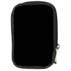 Plain Black Black Compact Camera Leather Case by kyorashop23