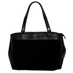 Plain Black Black Oversize Office Handbag (2 Sides) Front