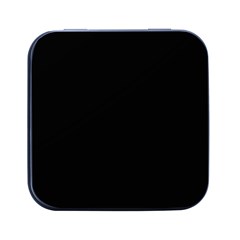 Plain Black Black Square Metal Box (black) by kyorashop23