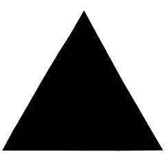 Plain Black Black Wooden Puzzle Triangle