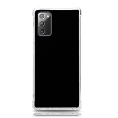 Plain Black Black Samsung Galaxy Note 20 Tpu Uv Case by kyorashop23