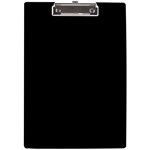 Plain Black Black A4 Acrylic Clipboard Front