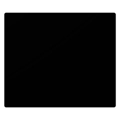 Plain Black Black Premium Plush Fleece Blanket (small) by kyorashop23