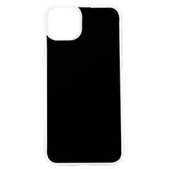 Plain Black Black Iphone 15 Pro Tpu Uv Print Case