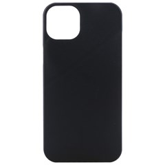 Plain Black Black Iphone 15 Pro Black Uv Print Pc Hardshell Case by kyorashop23