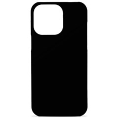 Plain Black Black Iphone 15 Pro Max Black Uv Print Pc Hardshell Case