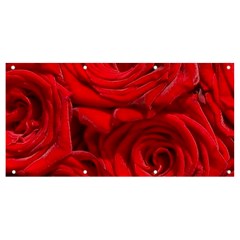 Red Roses , Flowers, Red Roses Banner And Sign 8  X 4  by kyorashop23