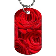 Red Roses , Flowers, Red Roses Dog Tag (one Side) by kyorashop23