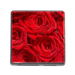 Red Roses , Flowers, Red Roses Memory Card Reader (square 5 Slot) by kyorashop23