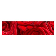 Red Roses , Flowers, Red Roses Oblong Satin Scarf (16  X 60 ) by kyorashop23