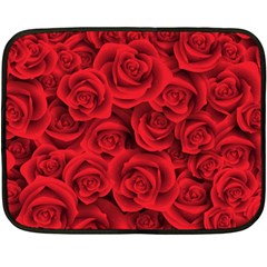 Red Roses , Red Buds, Red Roses Two Sides Fleece Blanket (mini) by kyorashop23