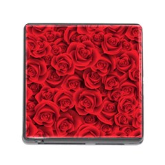 Red Roses , Red Buds, Red Roses Memory Card Reader (square 5 Slot) by kyorashop23