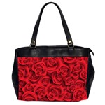 Red Roses , Red Buds, Red Roses Oversize Office Handbag (2 Sides) Front