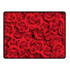 Red Roses , Red Buds, Red Roses Two Sides Fleece Blanket (small) by kyorashop23