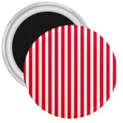 Red Stripes, Texture, Sticker, 3  Magnets