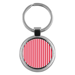 Red Stripes, Texture, Sticker, Key Chain (Round)