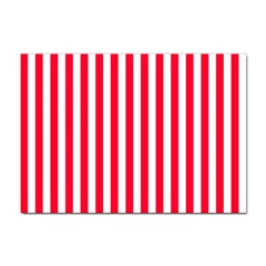 Red Stripes, Texture, Sticker, Sticker A4 (10 pack)