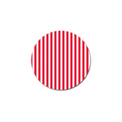 Red Stripes, Texture, Sticker, Golf Ball Marker by kyorashop23