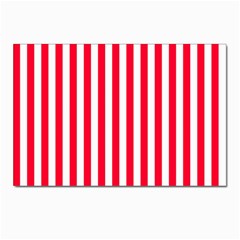 Red Stripes, Texture, Sticker, Postcard 4 x 6  (Pkg of 10)