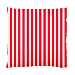 Red Stripes, Texture, Sticker, Standard Cushion Case (One Side)