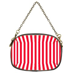 Red Stripes, Texture, Sticker, Chain Purse (Two Sides)