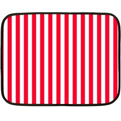 Red Stripes, Texture, Sticker, Fleece Blanket (Mini)