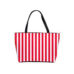 Red Stripes, Texture, Sticker, Classic Shoulder Handbag