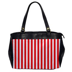 Red Stripes, Texture, Sticker, Oversize Office Handbag