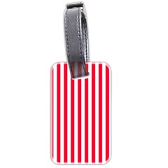 Red Stripes, Texture, Sticker, Luggage Tag (two sides)