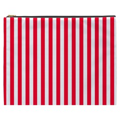 Red Stripes, Texture, Sticker, Cosmetic Bag (xxxl) by kyorashop23