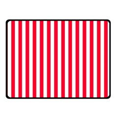 Red Stripes, Texture, Sticker, Two Sides Fleece Blanket (Small)