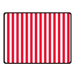 Red Stripes, Texture, Sticker, Two Sides Fleece Blanket (Small) 45 x34  Blanket Front