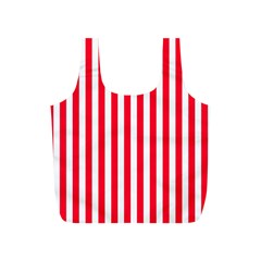 Red Stripes, Texture, Sticker, Full Print Recycle Bag (S)