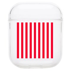 Red Stripes, Texture, Sticker, Soft TPU AirPods 1/2 Case