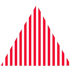 Red Stripes, Texture, Sticker, Wooden Puzzle Triangle