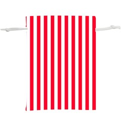 Red Stripes, Texture, Sticker, Lightweight Drawstring Pouch (XL)