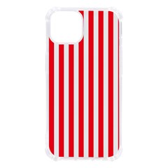 Red Stripes, Texture, Sticker, iPhone 13 TPU UV Print Case