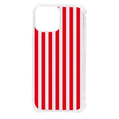 Red Stripes, Texture, Sticker, iPhone 13 mini TPU UV Print Case