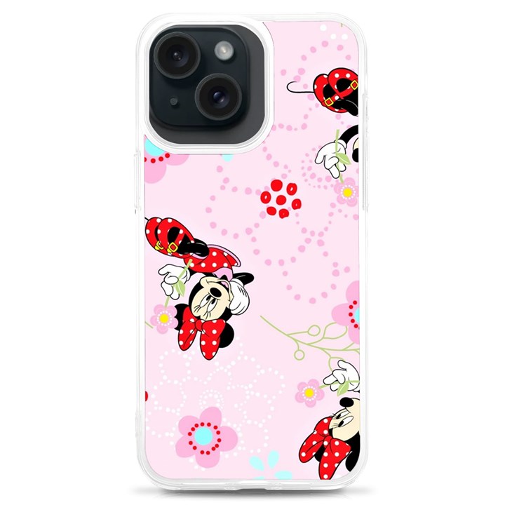 Red, Bow, Mouse, Flower, Child, Paper iPhone 15 Plus TPU UV Print Case