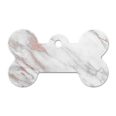 Rose Gold Marble, Rose Gold, Dog Tag Bone (one Side)