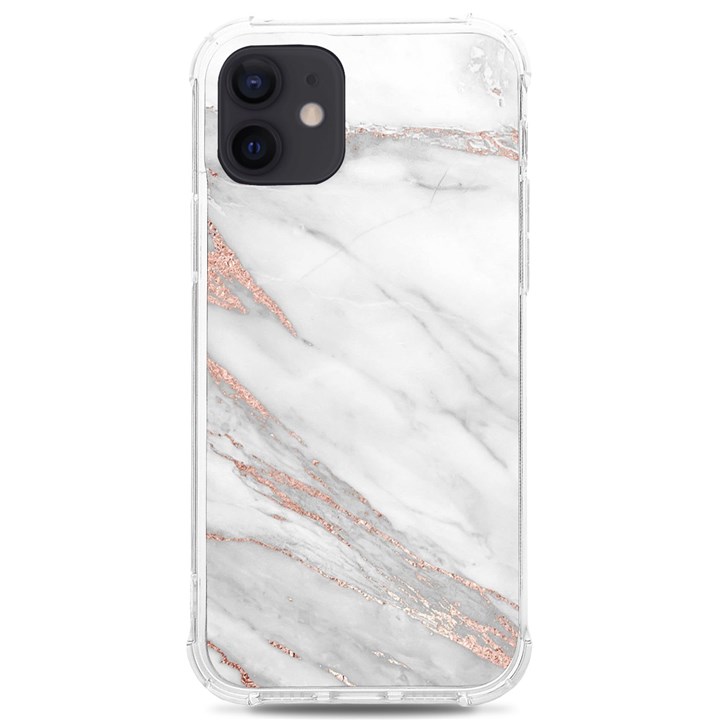 Rose Gold Marble, Rose Gold, iPhone 12/12 Pro TPU UV Print Case