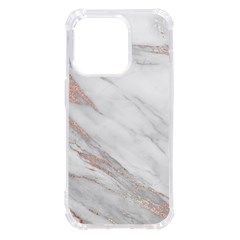 Rose Gold Marble, Rose Gold, iPhone 14 Pro TPU UV Print Case