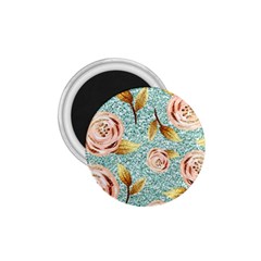 Rose Gold Roses, Girly, Glitter, Pretty, Rose Gold 1 75  Magnets by kyorashop23