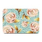 Rose Gold Roses, Girly, Glitter, Pretty, Rose Gold Plate Mats 18 x12  Plate Mat