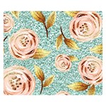 Rose Gold Roses, Girly, Glitter, Pretty, Rose Gold Two Sides Premium Plush Fleece Blanket (Kids Size) 50 x40  Blanket Back